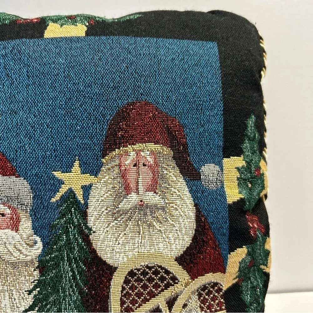 Tapestry 3 Santa Christmas Accent Pillow 15